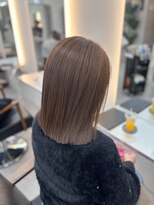 リエンスクレア(RIENS xrea)&nbsp;透明感グレージュ×切りっぱなしボブ×川田那々海