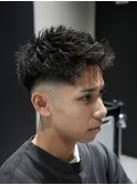 MEN'S/ツイストピンパーマ×フェード/ツイスパ/ツイスト