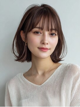 レリーアンテ 大阪梅田(Rely ante) ボブ　ベージュカラー　髪質改善