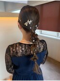 タイト編みおろしヘア◎