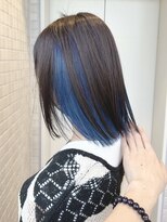 ユウル 横浜(juhl.)&nbsp;インナーカラーブルーカラーブリーチダブルカラーハイトーン横浜