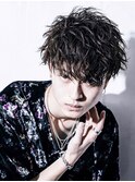 スパイラルツイストパーマソフトツーブロック刈り上げ