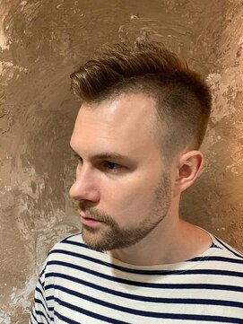 ロバーツヘアー 吉祥寺店 サイドパートショート<理容室><吉祥寺/理容室/メンズ>