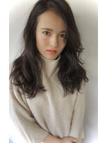 ロミー 本厚木(ROMMY.)&nbsp;暗髪ロングの無造作ウェーブ3　/ ロミー本厚木