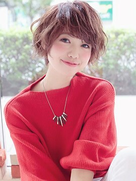 アグ ヘアー スター 大阪あびこ店(Agu hair star) 《Agu hair》ウェットなふわくしゃショート