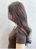 ラベンダーグレージュ_セミウェットウェーブ_ba306471