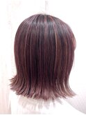 【GRAN HAIR 神居店】くすみピンク×切りっぱなし外ハネボブ