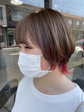 ノア(noa.) 『インナーカラー』ブライトピンクインナーカラー