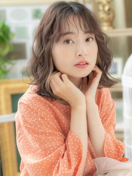 カバーヘア ブリス 戸田公園西口店(COVER HAIR bliss) インナーカラーくせ毛風エアリーボブa戸田公園20代30代40代