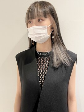 ラミエバイメルト 下北沢(lamie by melt) 【村上慶登】インナーカラー 前髪インナー グレージュ ベージュ