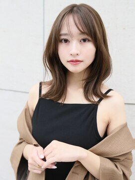 ロエナ(ROENA) 20代30代40代50代大人デジタルパーマ外ハネボブペールベージュ