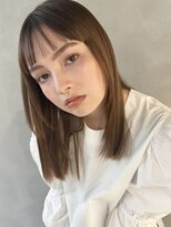 パーク(PARK)&nbsp;【PARK】ワイドショートバング×シアベージュ