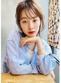 Aimee 町田 シースルーバング×マロンブラウン