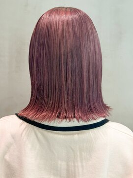 アルバム 銀座(ALBUM GINZA) 外はねボブ_ショコラアッシュヘルシースタイル_ba404161