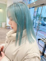 モリオフロムロンドン 大宮店(morio from London)&nbsp;【morio坪井】ケアブリーチ ×水色