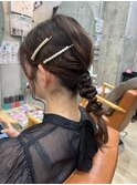 ☆結婚式お呼ばれヘアアレンジ/ゆるふわ編みおろし☆