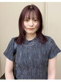 ピンクパープル ピンクラベンダー レイヤー 顔まわり