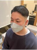【LOVEST服部】ベリーショート七三フェード/ダークアッシュ