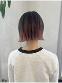 ハイライトとグラデーションのミニボブ