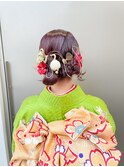 10代20代人気☆アシンメトリーなツインヘア卒業式成人式オススメ