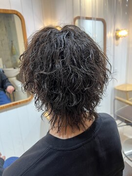 アメラボ 植田山店(Amelab) 名古屋天白区メンズウルフツイストスパイラルパーマ