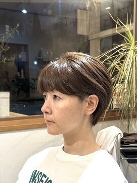 美容室カードル 新小岩店(Cadre) くびれショート/ブリーチなしカラー