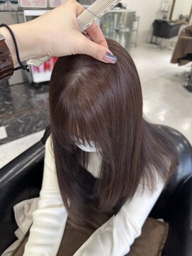 ザ アクネ 岡崎竜美丘店(THE ACNE) ♪ピンクブラウン_艶カラー_ワンカラー_ピンクオレンジ