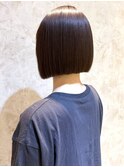 縮毛矯正 髪質改善トリートメント ダメージレスカラー ボブ