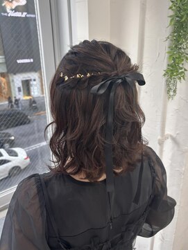 プライズ 表参道原宿店(prize) ふわふわボブハーフアップアレンジ