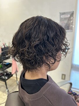 美容室ぱふ 土浦店 ツーブロ×パーマ