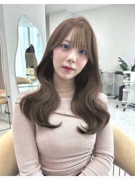 天神美容室 【香月指名☆】韓国風巻き×マロンベージュ×ミルクティー