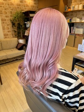 ヘアリゾートハピネス ハイトーン　ホワイトピンク