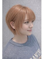 テラ(terra)&nbsp;ふんわり小顔ショート×ミルクティーベージュ