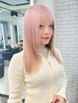 シェノン 表参道(CHAINON)&nbsp;オン眉ぱっつんホワイトピンク！