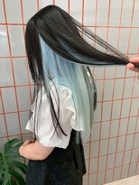 ペレ 原宿(PELE) ダブルカラー/ケアブリーチ/羽エクステ/原宿