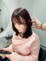 エトラ 渋谷店(etora)&nbsp;渋谷×ブリーチなしチェリーブラウン透明感カラー