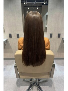 エンブレス(EnBlesS) ロング レイヤーカット 顔周り ベージュブラウン 前髪 10代20代