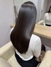 【自然もしっかりストレートも対応◎】髪質改善オージュア+カット＋縮毛矯正
