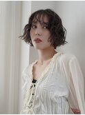 ココアベージュ/オリーブグレー/小顔/大阪/梅田/ボブパーマ