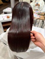 キャパ セントラル 天神 大名店(CAPA central)&nbsp;髪質改善 艶髪 10代 20代 縮毛矯正 ダークブラウン ストレート