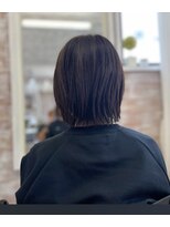 アンレーブ ヘア メイク&nbsp;ダークトーン×切りっぱなし風ボブ/20代30代40代/秋カラー