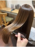 髪質改善ストレート×艶ロング