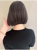 ハイライト白髪染め白髪ぼかしショートボブレイヤー40代横浜関内