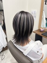 エニーハウ 川口駅東口(Hair & Make anyhow) コントラストアンブレラカラー×ウルフレイヤー