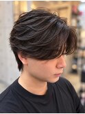 毛流れセンターパート