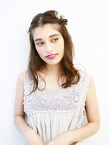 ヘアアンドメイク アース 聖蹟桜ヶ丘店(HAIR&MAKE EARTH)&nbsp;ナチュラルセクシーボヘミアンハーフアップ【EARTH聖蹟桜ヶ丘】