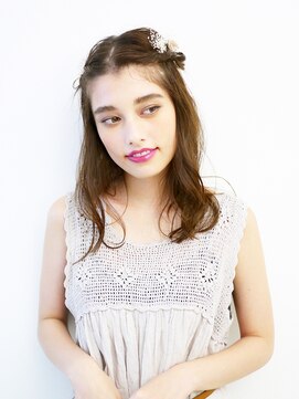 ヘアアンドメイク アース 聖蹟桜ヶ丘店(HAIR&MAKE EARTH) ナチュラルセクシーボヘミアンハーフアップ【EARTH聖蹟桜ヶ丘】