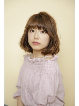 アフロディーテ 銀座(APHRODITE GINZA) ミディアム/デザインカラー/シルキーベージュ/斜めバング/銀座