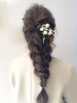デイジー インデックスヘア 大島店(DAISY index hair) ダウンアレンジ×ヘアアレンジ×編み込み×結婚式ヘアセット