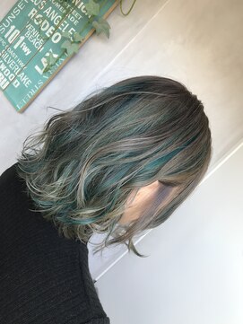 アイリー ゲート ヘア ステージ(I-RIE GATE HAIR STAGE) ターコイズ × グレー